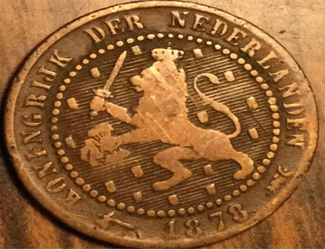 1878 niederländische 1-Cent-Münze