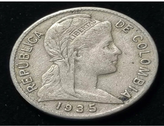 1935 Colombie 1 Centavo Nice Coin