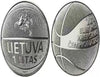 2011 Award winning coin for basketball shape Lithuania LTL commemorative coin