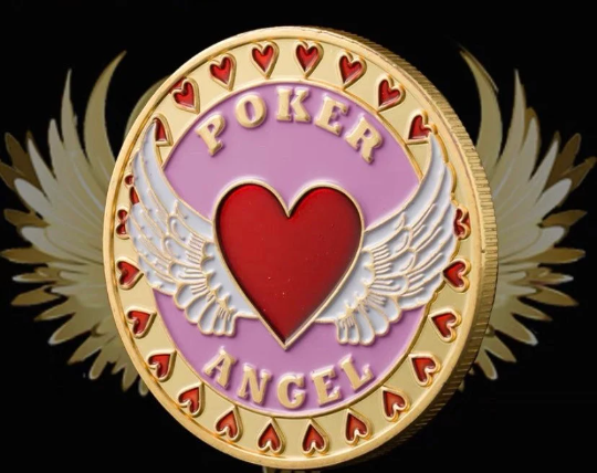 Lucky Coin Poker Angel Wing Lucky Coin Craft Gift Coin