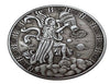 Pièce porte-bonheur-12 constellations, en cuivre et nickel, pièce cadeau artisanale plaquée argent, belle pièce