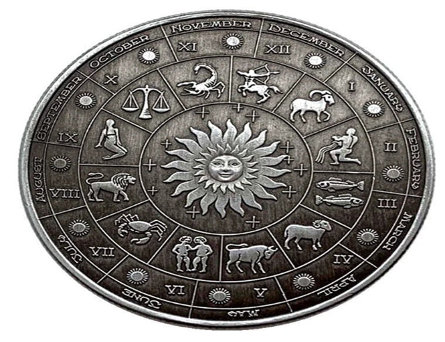 Pièce porte-bonheur-12 constellations, en cuivre et nickel, pièce cadeau artisanale plaquée argent, belle pièce