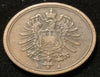 1888-A Germany 1 Pfennig Old Coin VF