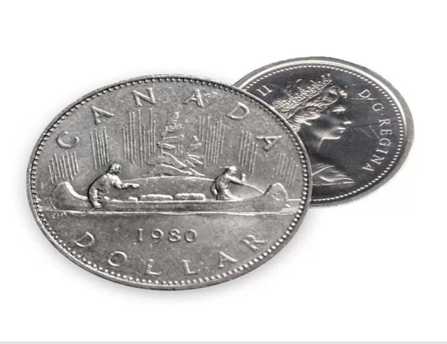 Pièce de circulation du dollar canadien en nickel de 1980 VF