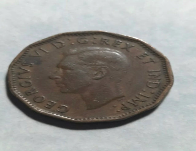 Erreur 1943 Canada 5 Cents Tombac Victoire Nickel Roi George VI Pièce canadienne Double 3