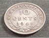 Newfoundland 1941 Silver 10 Cents Very Fine