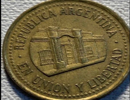 1992-2009 Argentina 50 centavos VF