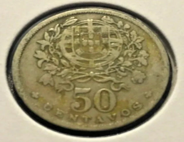 Portugal 1927 50 centavo coin