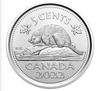 Pièce de 5 cents Canada 2022 *First Strike* non circulée provenant d'un rouleau d'emballage spécial