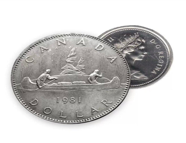 1981 Dollar canadien en nickel mis en circulation Pièce VF