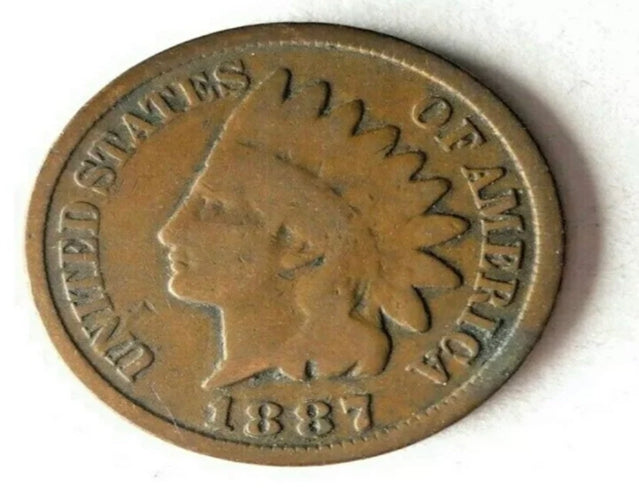 1887 USA – Indian Head – SELTENE DATUM-Vintage-Münze