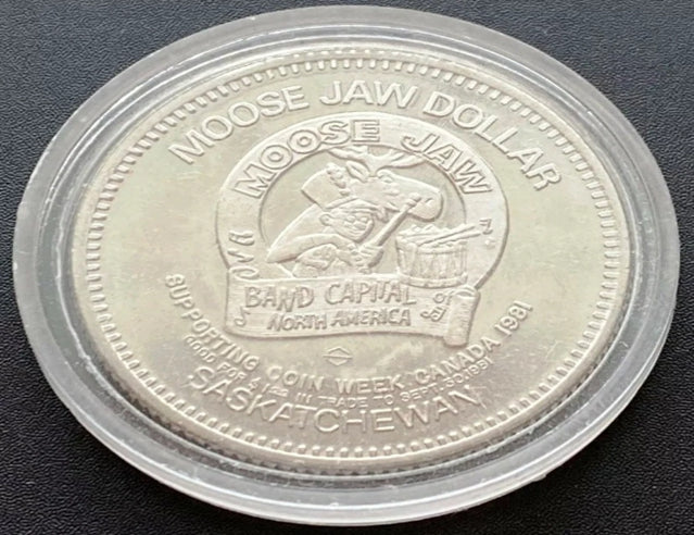 1981 Moose Jaw Saskatchewan 1 Trade Token - Dollar de l'hôpital général