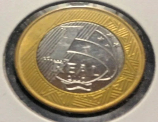 Brazil 2007 bu 1 real bi-metallic coin