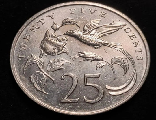 1989 Jamaika 25 Cent schöne Münze