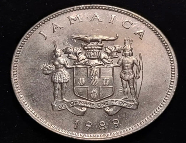 1989 Jamaïque 25 Cents Belle pièce