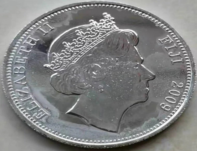 Pièce commémorative de 1 dollar des Fidji, animaux sauvages, en cuivre et nickel raffiné, 2009