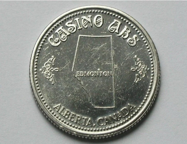 Edmonton AB CANADA 1982 Casino ABS (Alberta Bingo Supplies) Jeton métallique de 50 cents