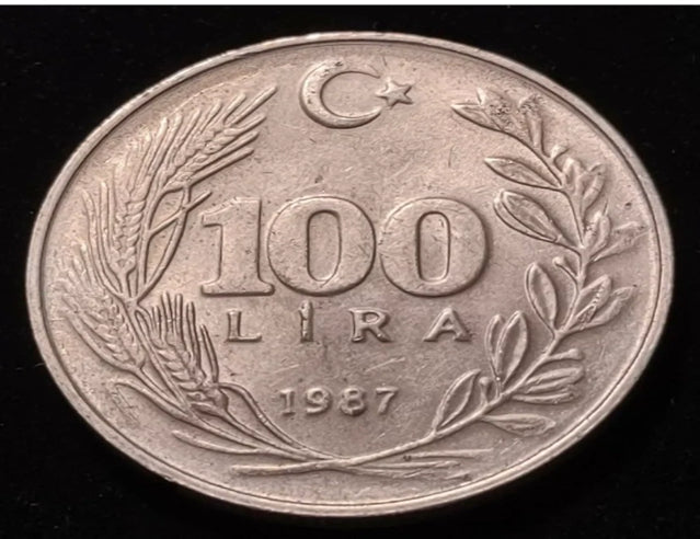 1987 Turkey 100 Lira Nice Coin