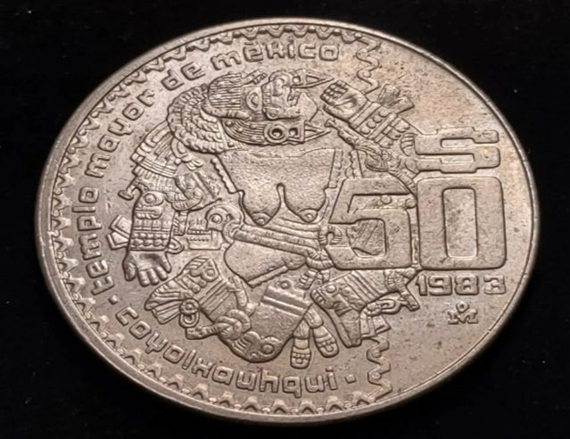 1983 Mexique 50 Pesos Belle pièce