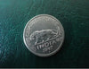 India Quarter Rupee 1947 Silver Coin AU