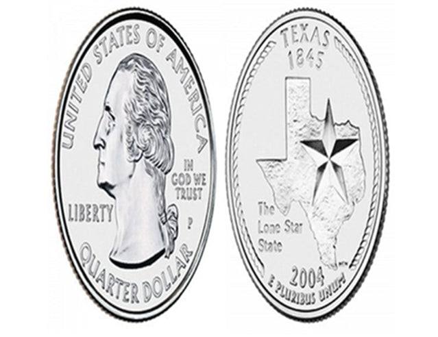 2004 50 États et territoires US Texas Quarters UNC P & D Mark