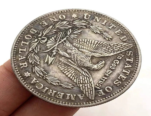 Hobo Coin - Franklin avec masque dans une capsule de protection en plastique gravé en cuivre