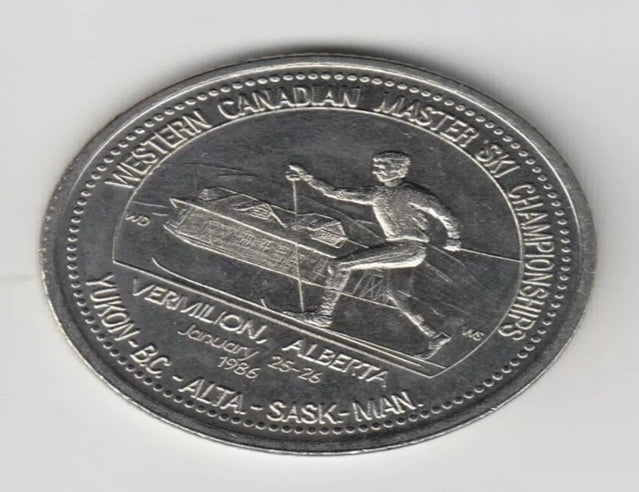 1986 Vermillion AB Alberta Municipal Trade Dollar Ski Championship