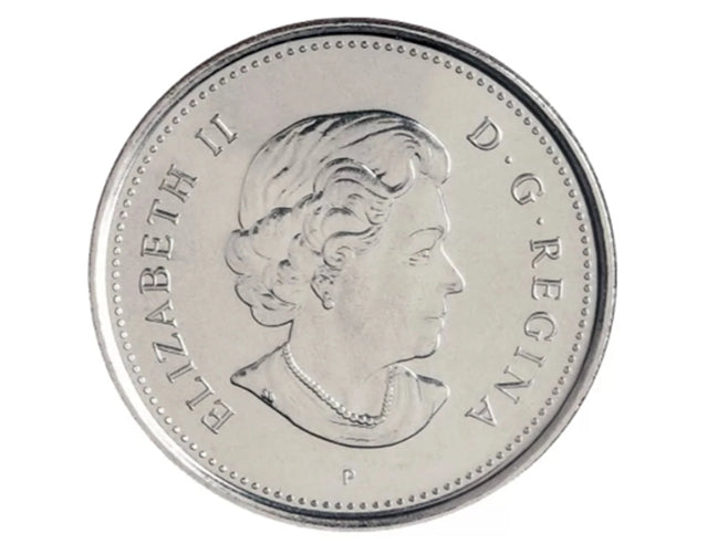 2005-P (1945-) Pièce de monnaie canadienne en nickel de 5 cents de la Victoire du 60e anniversaire du jour de la Victoire en Europe