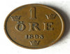 1893 SWEDEN ORE - AU - High Quality Coin - Scarce Early Date