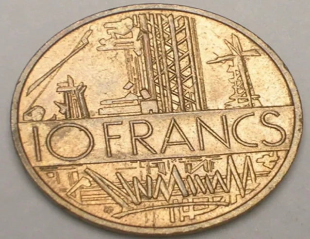 1979 France Français 10 Francs Carte Pièce SUP