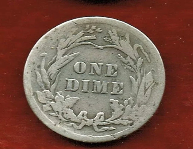 États-Unis 1912 Dime Barber Silver High Grade