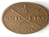 1805 Sweden 1/4 SKILLING - High Quality Scarce Early Date Coin