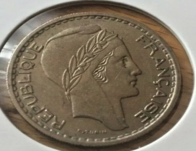 France 1949 10 franc coin