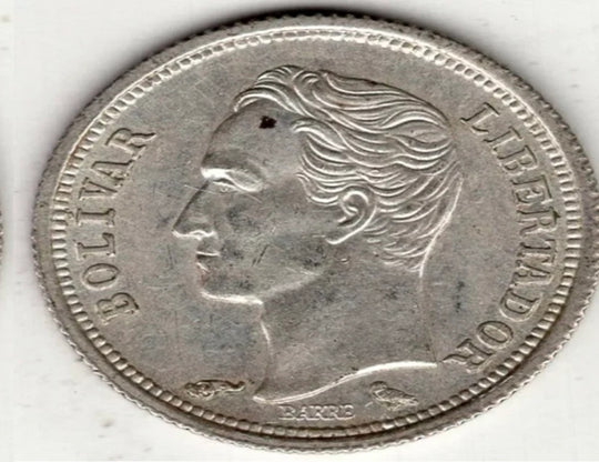 1960 Venezuela 25 25 Centimos Weltsilbermünze