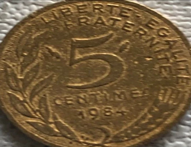 1984 Frankreich 5 Centimes VZ