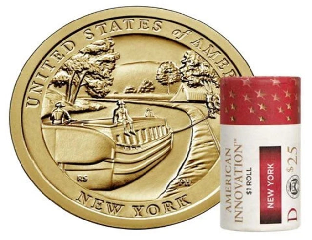 2021 American Innovation 1 Dollar Coin honoring innovation in New York BU