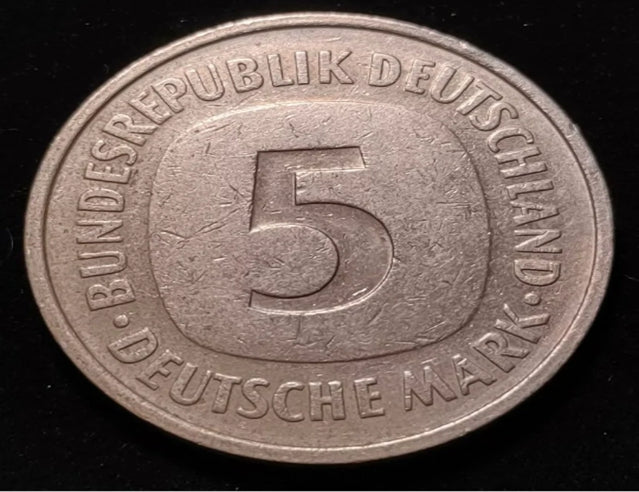 1981-F Deutschland 5 Deutsche Mark schöne Münze