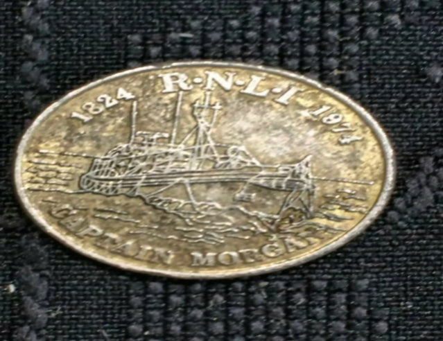 Jeton britannique Grace Darling 1815-1842 / capitaine morgan 1824 rnli 1974