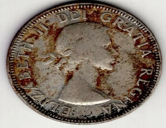 1953 Kanada 25 25 Cent Elizabeth II Silberviertelmünze