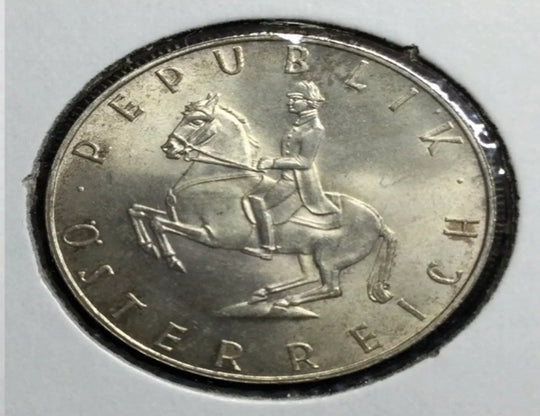 Autriche 1964 Pièce de 5 Schilling en argent - État non circulé