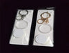 2 Pcs Coin Holder with Pad Ring for 30mm, 27mm 25mm Coins Keyring Alloy Keychain