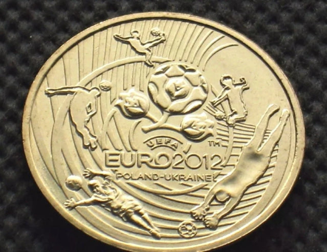 Pièce de monnaie de Pologne - Coupe d'Europe de football de l'UEFA 2012 Pologne-Ukraine