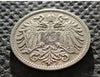 old coin of Austria-hungary empire 10 heller 1915 world war i franz joseph i