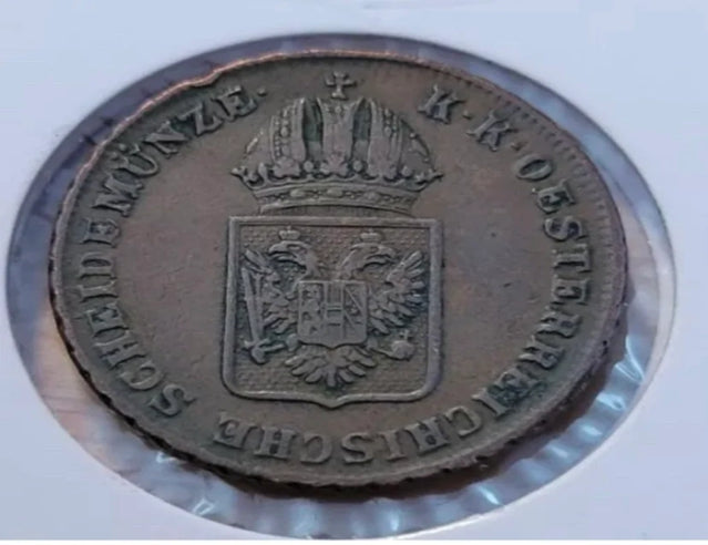 1816-A Austria 1 Kreuzer Franz II World Coin