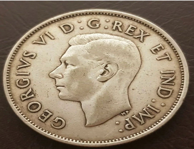 Canada 50 Cents 1938 George VI Pièce d'un demi-dollar en argent canadien cinquante cents de haute qualité