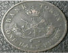 1852 Bank of Upper Canada Canadian Colonial Half Penny 1/2 d Token