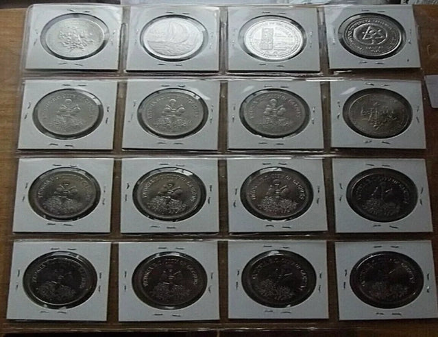 16x British Columbia trade dollars mixed and same years