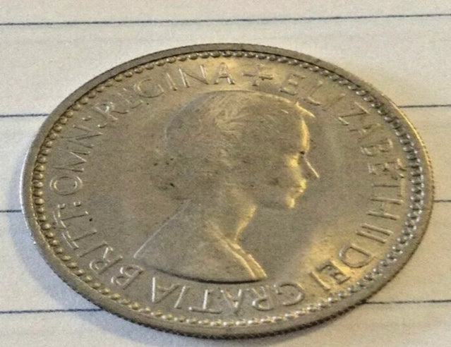 1953 Großbritannien UK-Münze, 1 Schilling