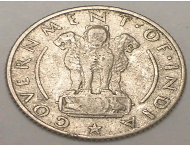 1954 Indien Indian Quarter 1/4 Rupie Getreidemünze