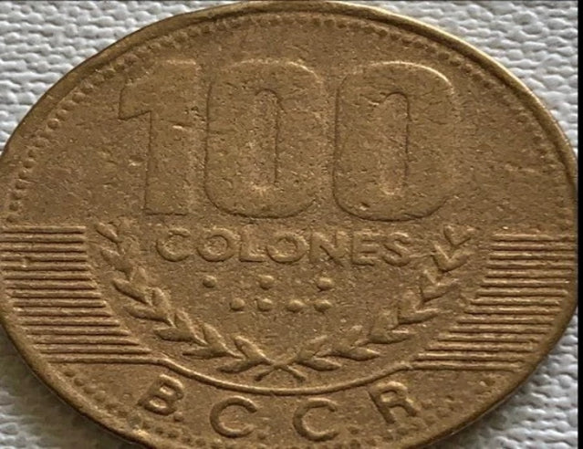 1998 costa rica 100 colones VF